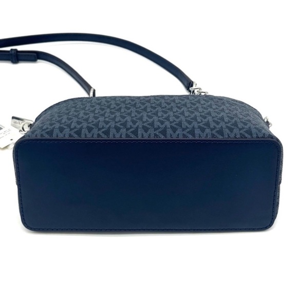 Michael Kors Medium Dome Jet Set Travel Xbody Bag Admiral Navy Blue - Picture 6 of 11